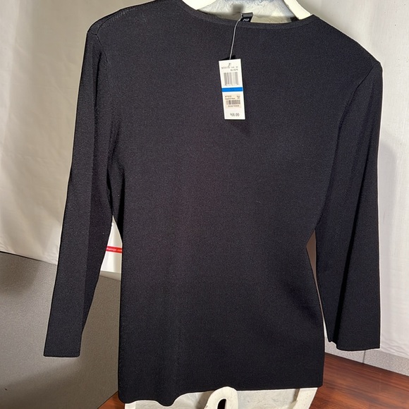 Breaded top,XL, Black w/ simulated, pearl, and rhinestone NEW TAGS - Picture 6 of 6